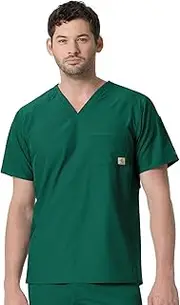 CARHARTT Men's Slim Fit V-Neck Scrub Top