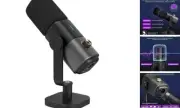 XLR/USB Podcast Microphone for Dynamic Microphone with Deskstand
