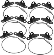 VICASKY Bookshelf Tv Stand Safety Straps 6 Sets Anti Tip Straps Baby Proofing Fixings for Cabinets Wardrobes Shoe Cabinets Quick Install