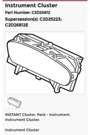 Jaguar XJ Instrument Cluster