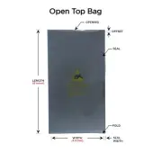 PACK OF 1000 4" x 8" 3 Mil Open-Top Static Shielding Bags ESD Anti Static