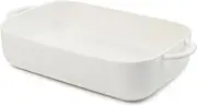 salt&pepper Albany Rectangular Baking Dish, 43 x 23cm, White