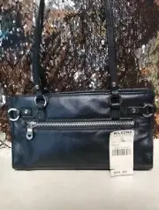 NWT Wilson Leather Small Handbag With Silver Accents