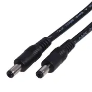 18AWG DC5.5m x 2.1mm Male to Male Plug Cable Power Supply Adapter Cord Wire 1.5m