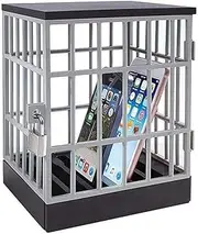 Aswalling Metal Lock Box Cell Phone Jail Lock Safe Cell Phone Cage, Fine Workmanship