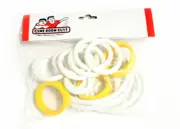 Bally Time Zone Pinball Machine Replacement Repair Rubber Ring Kit White