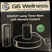 G6 Wellness E26/E27 Lamp timer base with remote control
