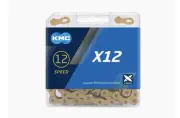 KMC X12 12-Speed 126L Gold Road MTB Mountain Bike Bicycle Chain + Missing Links