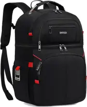 Cooler Backpack,30 Cans Insulated Backpack Cooler Leakproof Double Deck Cooler B