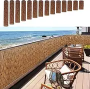 Patio Privacy Screen,Bamboo Fence Rolls 2.3-4.6 feet high,Outdoor Privacy Screen,Reed Fence,Bamboo Screen,for Backyard, Garden Reed Screening, Can Be Customized (Size : 140cmx 300cm(4.6ftx 10ft))