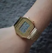 Casio ABL-100 Gold Bluetooth Step Tracker Watch | Illuminator | Vintage Style |