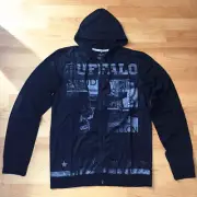 Men's Thin Single Jersey Casual Sports Long Sleeve Zip Jumper Hoodie Size M