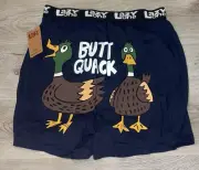 NEW NWT Women's Lazy One BUTT QUACK Duck Boxer Sleep Shorts Size Large