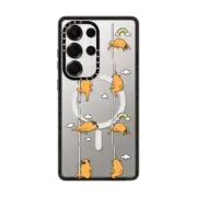 Galaxy S25 Ultra Impact Magnetic Case Pug Rainbow pole dancing