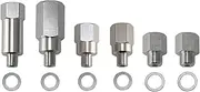 Daseeme 6pcs LS Master Adapter Set Engine Oil & Coolant Sensor 1/8 3/8 1/2 NPT LS1 LS3 Replacement for Chevy Chevrolet Small Block Big Block LS2 LQ4 LQ9 LS6 L92 L99 L33 LR4 551156