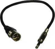 C2G 40033 Pro-Audio XLR Male to 1/4 Inch Male Cable, Black (1.5 Feet, 0.45...