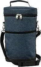 Karlstert Premium Thermal Insulated Padded 2 Bottle/Drink Carrier, Blue, 12478