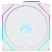 Lian Li TL120 Uni Fan Wireless LCD ARGB Reverse PWM 120mm White