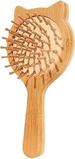 ASAKKURA Bamboo Hair Comb Cat Ear Detangler Brush Hair Styling Tool for Women Girls