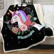 Magic Unicorn Throw Blanket