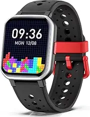 ZONEY Kids Smart Watch for Girls Boys, Kids Fitness Tracker with Pedometer Heart Rate Sleep Monitor Alarm Clock Calorie Step Counter, Waterproof Activity Tracker for Ages 4-16 Birthday Present(Black)
