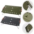 Easy to Carry Picnic Folding Table Aluminium Aloy Black/ArmyGreen Color