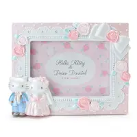 在飛比找樂天市場購物網優惠-Hello Kitty 結婚 玫瑰 陶瓷 相框 蕾絲 粉紅 