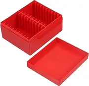 JEWEDECO Box Plastic Coin Storage Box with Holders Coin Sorter Tray for Collectors Lightweight Design for Home Office and Travel Storage