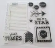Close To My Heart - D1574 Take Note - Acrylix Cling Stamp Sets- Cricut Bundle