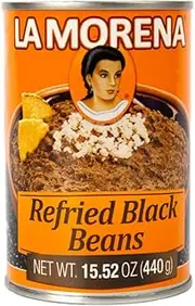 La Morena Refried Black Beans, 440 g