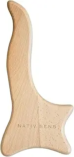 Wood Maderoterapia Body Gua Sha Tool - XXL for Deepest Dimples, Contouring, Firming, Toning, Lifting - Lymphatic Drainage, Face Sculpting, Cellulite Massager, Facial & Body Massage Tool
