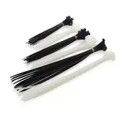 Black White nylon cable zip ties UV resistant KSS QUALITY Assorted Mix Sizes Kit