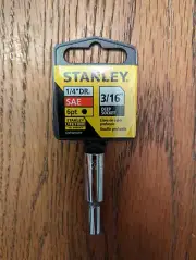 Stanley 1/4" Drive SAE 6pt 3/16" 88-964 Deep Socket Lifetime Warranty