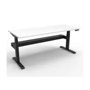 1500Mm Single Sided Workstation Cable Tray Natural White And Black