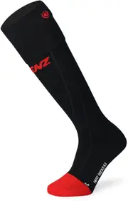 Lenz Heat Sock 6.1 Toe Cap Compression, black-red, Size 42 - 44 for Men Black Red