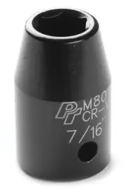 PERFORMANCE TOOL 1/2" Dr 7/16" Impact Socket WILM801