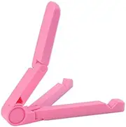 Tablet Stand Holder Foldable Adjustable Angle Support Bracket Mount for iPad Android Kindle e-Book PC Mobile Phone Holder,Pink