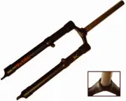 eXotic Light Weight Rigid Alu MTB Fork, Disc & V Brakes, 44.5cm for 26in Wheel