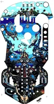 BALLY Fathom Pinball Machine Playfield Overlay