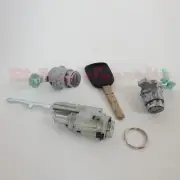 Ignition Cylinder and Door Lock Set For Honda Element 06-11 With Chipped Key