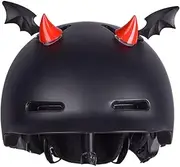 Huamengyuan Motorcycle Helmet Decoration, Motorcycle Helmet Devil Horns Motorcycle Helmet Wings Decoration Personalised Cute Helmet Decoration Self-Adhesive Helmet Decoration for Bicycle Helmet Ski