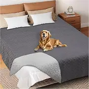 Asatdd Double Sided Waterproof Dog Blanket for Bed, Soft Pet Couch Cover, Furniture Sofa Car Protector for Puppy Dog Cat and Pet, 102" x 82", 1 Pack
