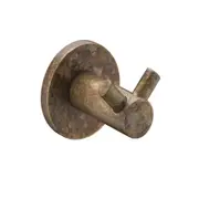 Mica Living Brass Double Robe Hook
