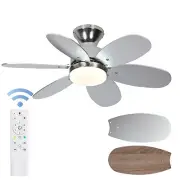 Ceiling Fans with Lights, Low Profile Ceiling Fans with Lights and Remote, Fl...