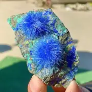 109G Indian dandelion zeolite Quartz Crystal Cluster Mineral Specimen
