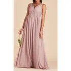 BIRDY GREY XL Mauve V-Neck Twisted Front Sleeveless Lianna Maxi Dress NWT B125
