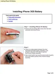 Apple iPhone 3GS Technician Guide Service Manual