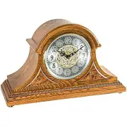 Hermle 21130I9Q Amelia Oak Quartz Mantel Clock - Light Oak