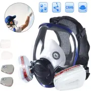 Reusable Full Face Mask Dust Gas Face Cover Respirator for Organic Vapor Paint