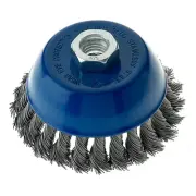 Mercer Industries 189060 - 4" x 5/8"-11 Knot Cup Brush, .020 Stainless Steel ...